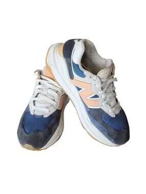 New Balance Navy Blue Lace Up Lifestyle 574 Sneakers Comfort Shoes Mens Size 10